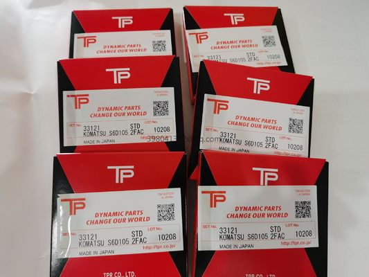 Το δαχτυλίδι εμβόλων μηχανών TP 33121 έθεσε 6D105-3 pc200-3